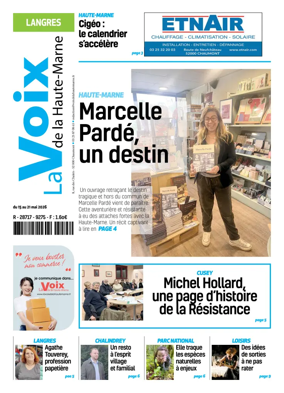 Cover of La Voix de la Haute-Marne edition Langres