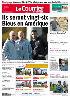 Cover of Le Courrier de l’Ouest (Angers)