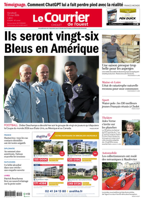 Cover of Le Courrier de l’Ouest (Cholet)