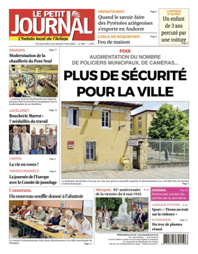 Cover of Le Petit Journal - L'hebdo local de l'Ariege