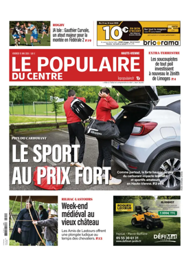Cover of Le Populaire du Centre (Haute-Vienne)