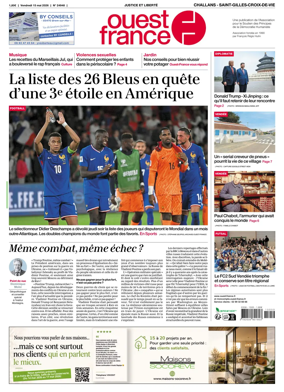 Cover of Ouest France (Challans / Saint-Gilles-Croix-de-Vie)
