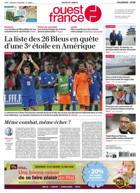 Cover of Ouest-France (Fougeres Vitre)