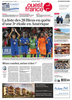 Cover of Ouest France (Les Sables-d'Olonne)