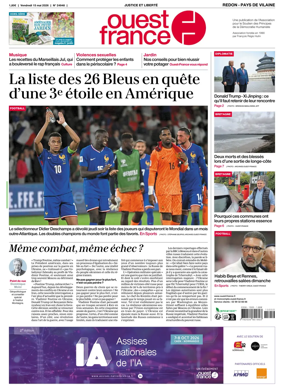 Cover of Ouest France (Redon / Pays de Vilaine)