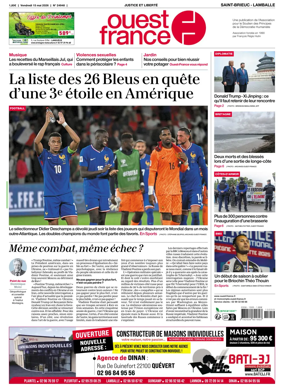 Cover of Ouest-France (Saint-Brieuc Lamballe)