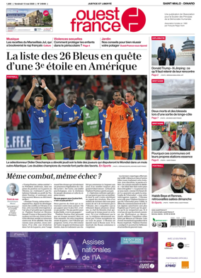 Cover of Ouest France (Saint-Malo)