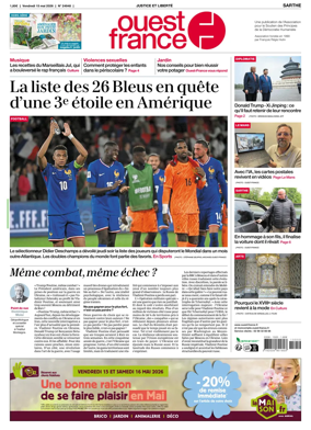 Cover of Ouest France (Sarthe)