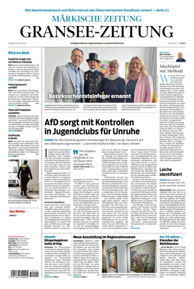 Cover of Gransee-Zeitung