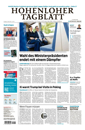 Cover of Hohenloher Tagblatt