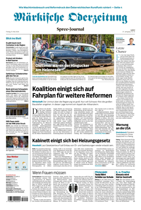 Cover of Markische Oderzeitung Spree-Journal