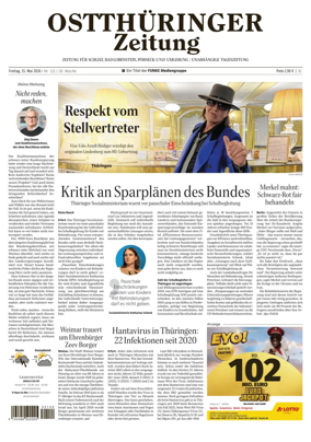 Cover of Ostthuringer Zeitung (Posneck)