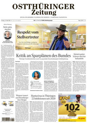 Cover of Ostthuringer Zeitung (Saale-Holzland-Kreis)