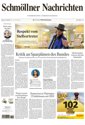 Cover of Ostthuringer Zeitung (Schmolln)