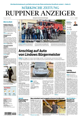 Cover of Ruppiner Anzeiger