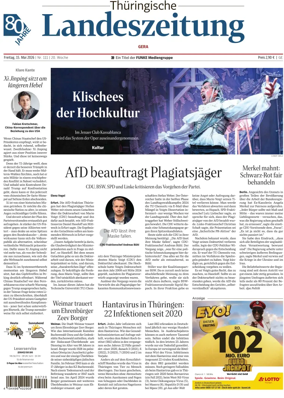 Cover of Thuringische Landeszeitung (Gera)