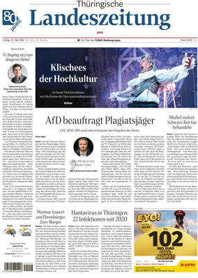 Cover of Thuringische Landeszeitung (Jena)