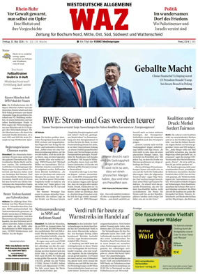 Cover of Westdeutsche Allgemeine Zeitung (Bochum)