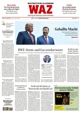 Cover of Westdeutsche Allgemeine Zeitung (Bottrop)
