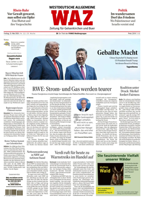 Cover of Westdeutsche Allgemeine Zeitung (Gelsenkirchen)