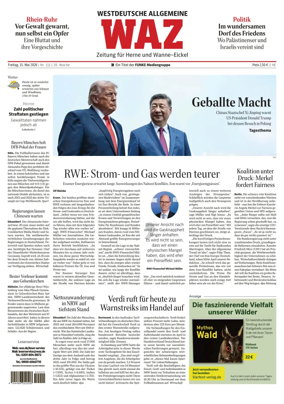 Cover of Westdeutsche Allgemeine Zeitung (Herne)
