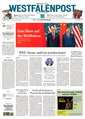 Cover of Westfalenpost (Bad Berleburg Wittgenstein)