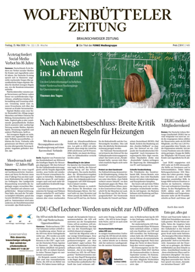Cover of Wolfenbutteler Zeitung