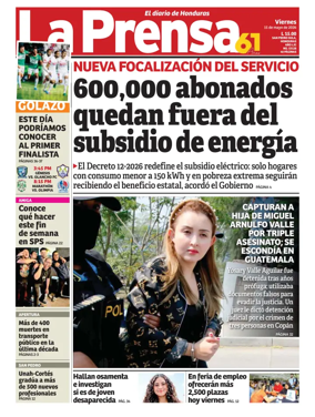 Cover of Diario La Prensa