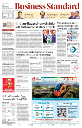 Cover of Business Standard