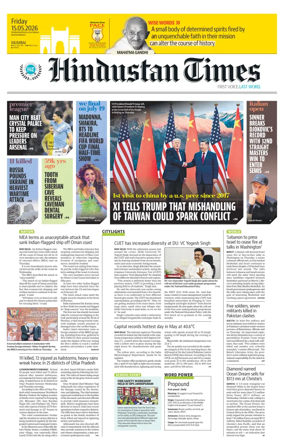 Cover of Hindustan Times Thane