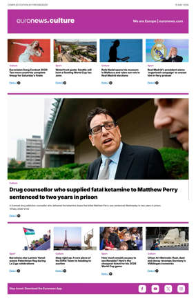 Cover of Euronews Culture and Sport Compiled Edition