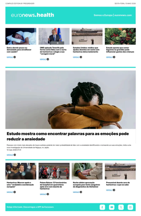 Cover of Euronews Health (Portuguese)