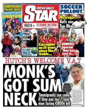 Cover of Irish Daily Star