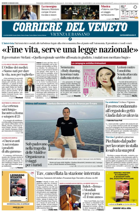 Cover of Corriere del Veneto (Vicenza e Bassano)