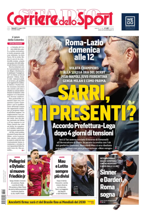 Cover of Corriere dello Sport (Lazio)