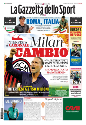Cover of La Gazzetta dello Sport - Roma