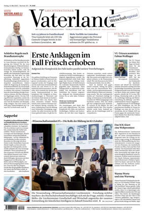 Cover of Liechtensteiner Vaterland
