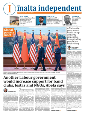 Cover of Malta Independent
