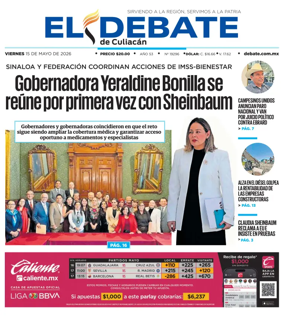 Cover of El Debate de Culiacan
