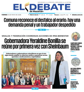 Cover of El Debate de Mazatlan