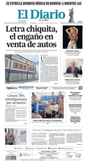 Cover of El Diario de Juarez