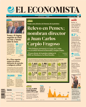 Cover of El Economista (Mexico)