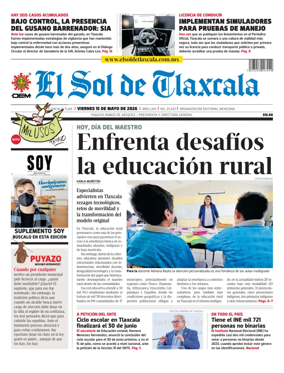Cover of El Sol de Tlaxcala