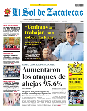 Cover of El Sol de Zacatecas