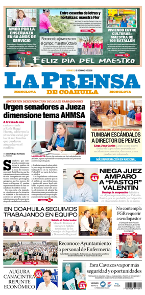 Cover of La Prensa de Coahuila