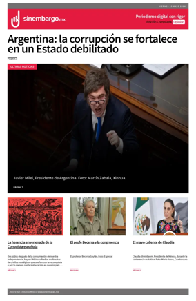 Cover of Sin Embargo Opinion