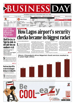 Cover of Business Day (Nigeria)