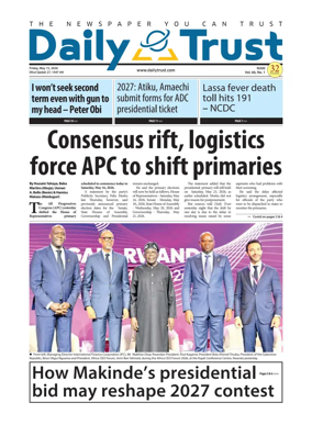 Cover of Daily Trust
