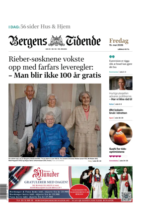 Cover of Bergens Tidende