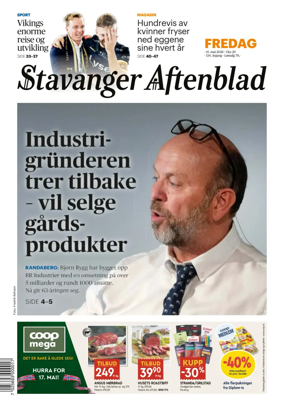 Cover of Stavanger Aftenblad